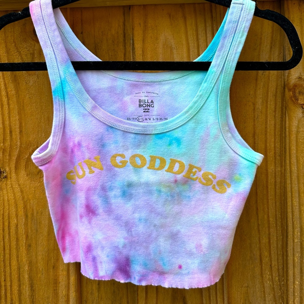 Handmade Tye Dye Billabong Crop